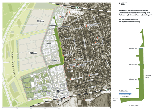 Gestaltung neuer Grünflächen zwischen Neuaubing und Freiham